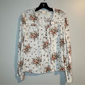 Altar’d State Floral Peasant Blouse S